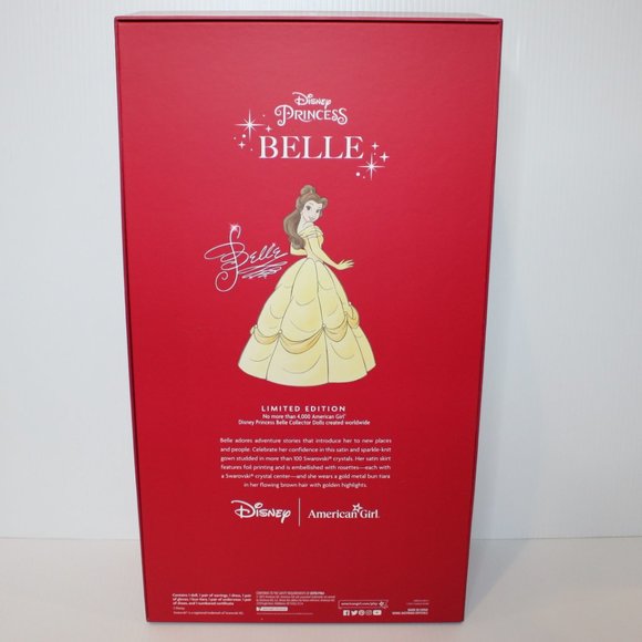 American Girl Belle Limited Edition Disney Princess Collector Doll New in Box - Picture 8 of 9